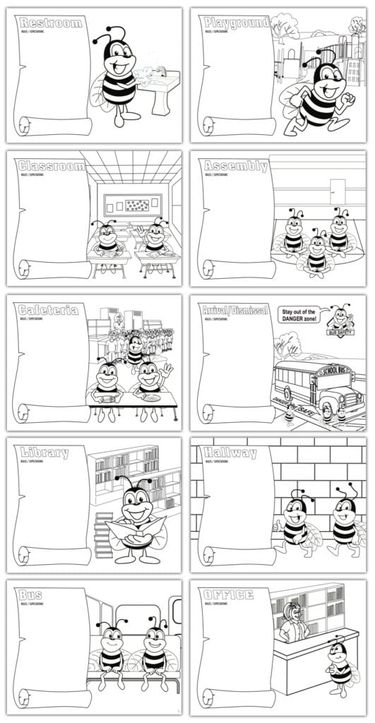 PBIS Coloring Sheets