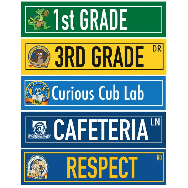 School Interior Street Signs