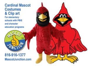 Cardinal Costume School Mascot