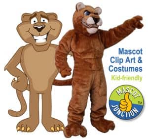 Cougar Costume School Mascot