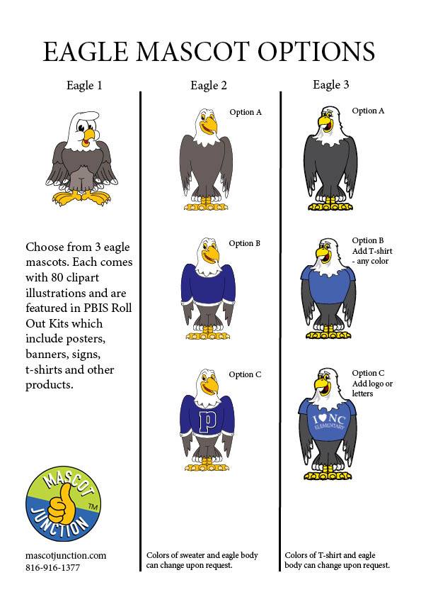 Eagle Mascot - Style 2 - PBIS Posters