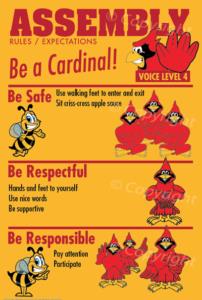 PBIS Posters Cardinal Assembly Rules