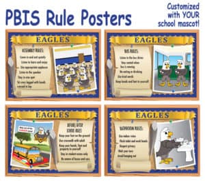 PBIS Posters Rules Expectations Eagles