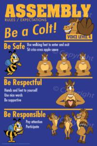 PBIS Posters Colt Assembly Rules