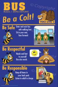 PBIS Posters Colt Bus Rules
