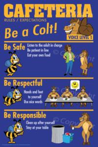 PBIS Posters Colt Cafeteria Rules