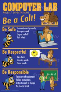 PBIS Posters Colt Coputer Lab Rules