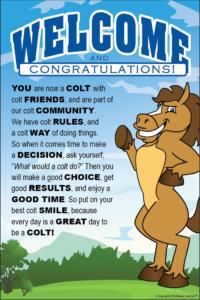 Colt Mascot Poster