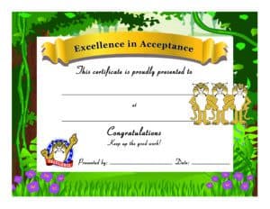 Wildcat Award Certificate