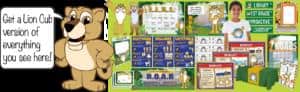 PBIS Posters Lion Cub Mascot Clip Art