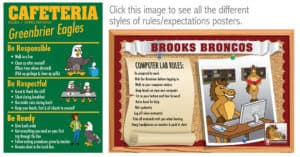 Rules Poster Design Options