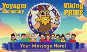 Viking Mascot Banner PBIS