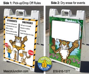 Sidewalk Sign PBIS Cheetah