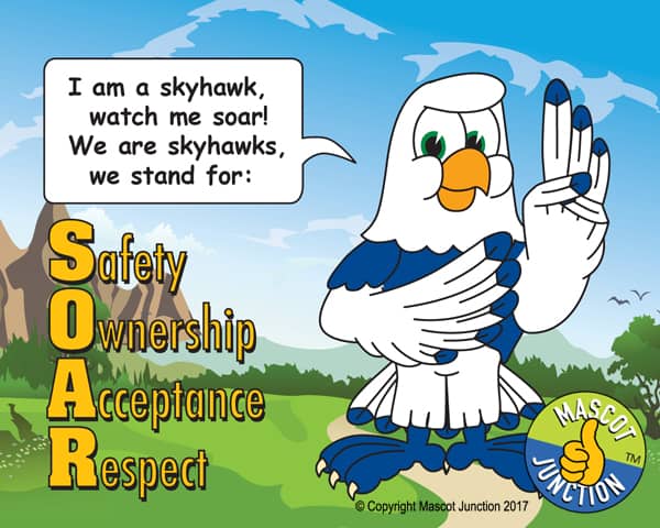 Skyhawk mascot
