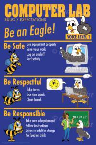 PBIS Posters Computer Lab Rules Eagle