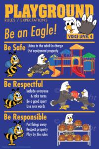 PBIS Posters Playground Rules Eagle
