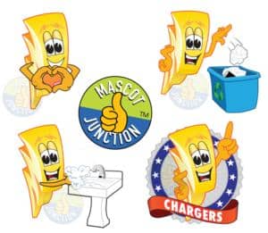 Charger Mascot Clip Art
