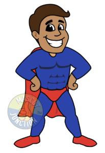 Super Hero Mascot Clip Art