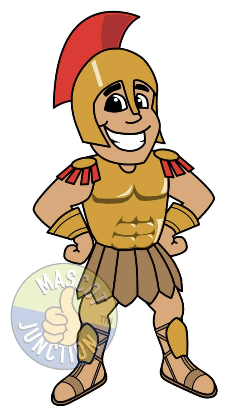 Trojan Mascot Clip Art - Mascot Junction