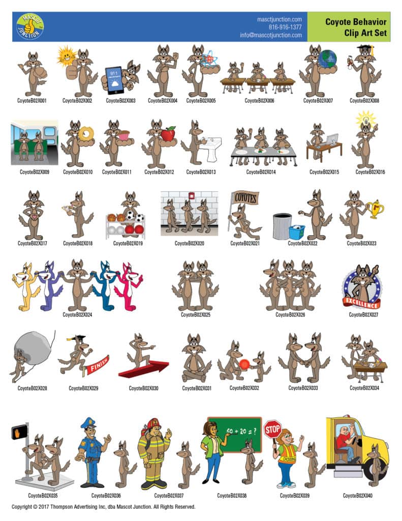 Coyote Clip Art Behavior Images