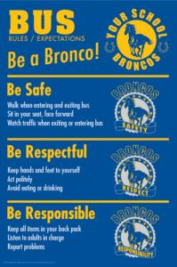 Mustangs Rules Poster Bus