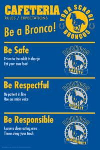 Colts Rules Poster Cafeteria