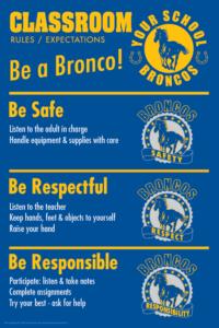 Mustang Rules Poster Classroom