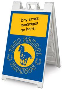 A-frame signs student safety