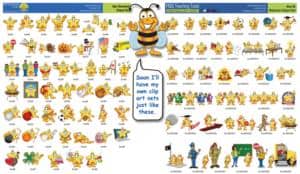 Bee Mascot 1 Clip Art Sets