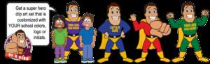 Hero Mascot PBIS Clipart
