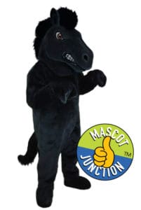 Black Stallion Colt Horse Mustang Mascot Costume