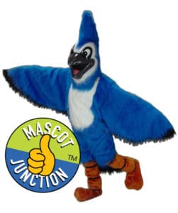 Friendly Bluejay Mascot Costume