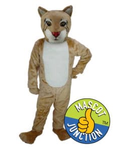 Friendly Bobcat Wildcat Cub Mascot Costume