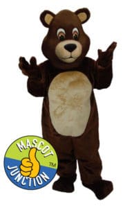 Friendly Brown Bear Grizzly Mascot Costume