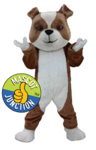 Friendly Bulldog Mascot Costume