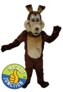 Friendly Coyote Mascot Costume