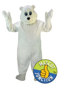Friendly Polar Bear Mascot Costume