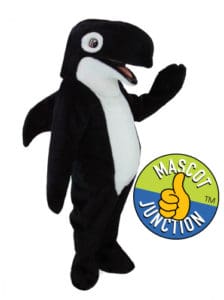 Friendly Orca Whale Mascot Costume