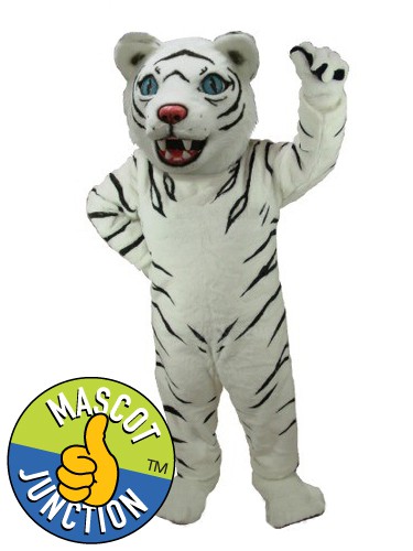 White Tiger Cub Mascot Costume