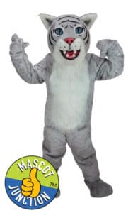 Grey Wildcat Bobcat Cub Mascot Costume