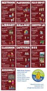 PBIS Rules Posters Ram Mascot