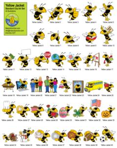 ellow Jacket Mascot Clip Art Std