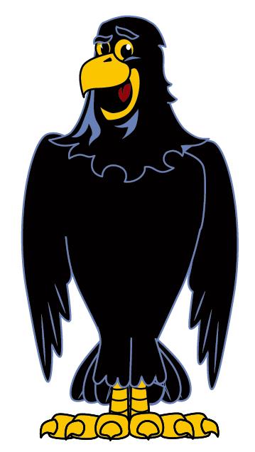 Raven Mascot Clip Art Graphic Design