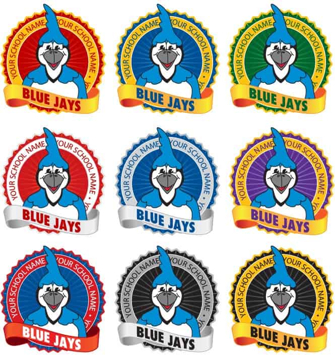 Blue Jay Standard Clip Art - Mascot Junction