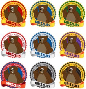 Grizzly Bear Mascot Logo