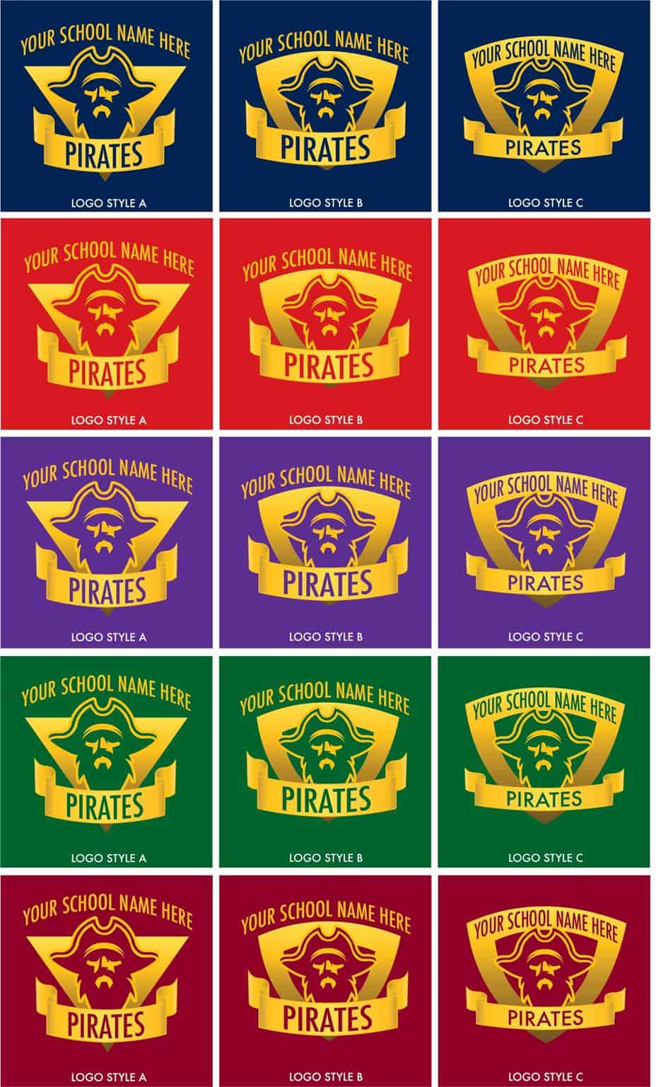 Pirate School Mascot Logo