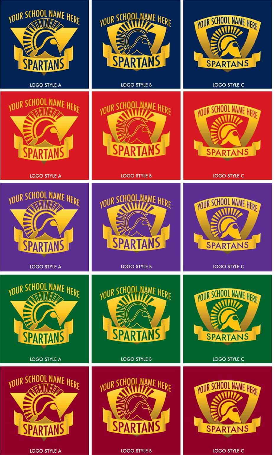 Spartan Logo School Mascot