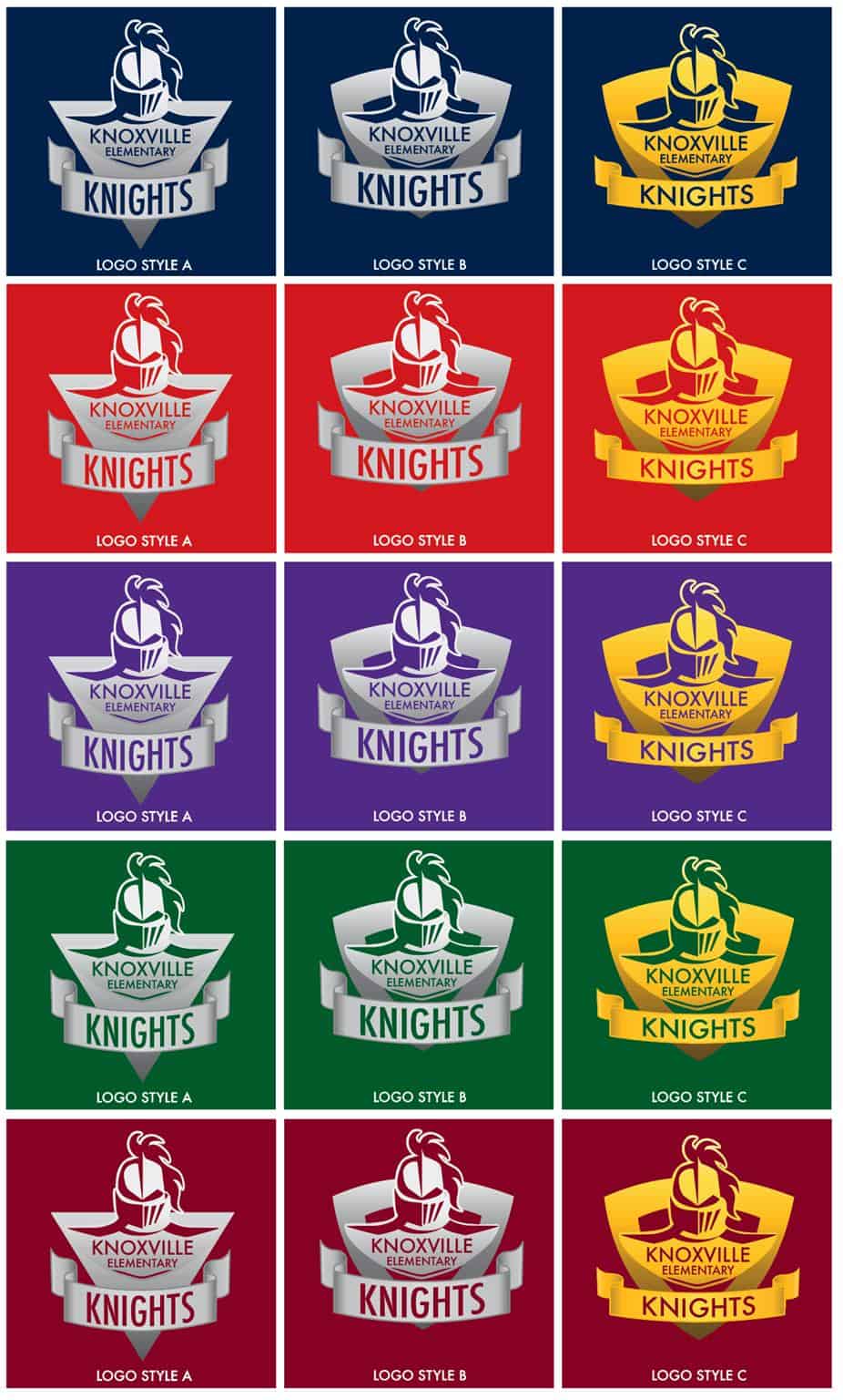 Knight Logo Designs Mascot