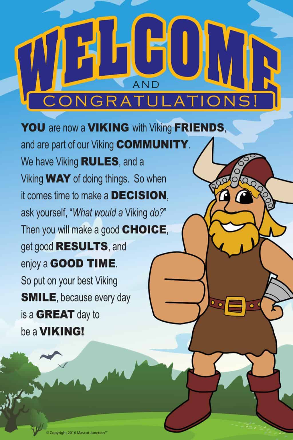 PBIS Matrix Poster Viking - Mascot Junction