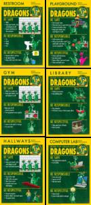PBIS Rules Posters dragon